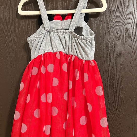 Minnie Mouse Red and Gray Kids Dress - Picture 2 of 2